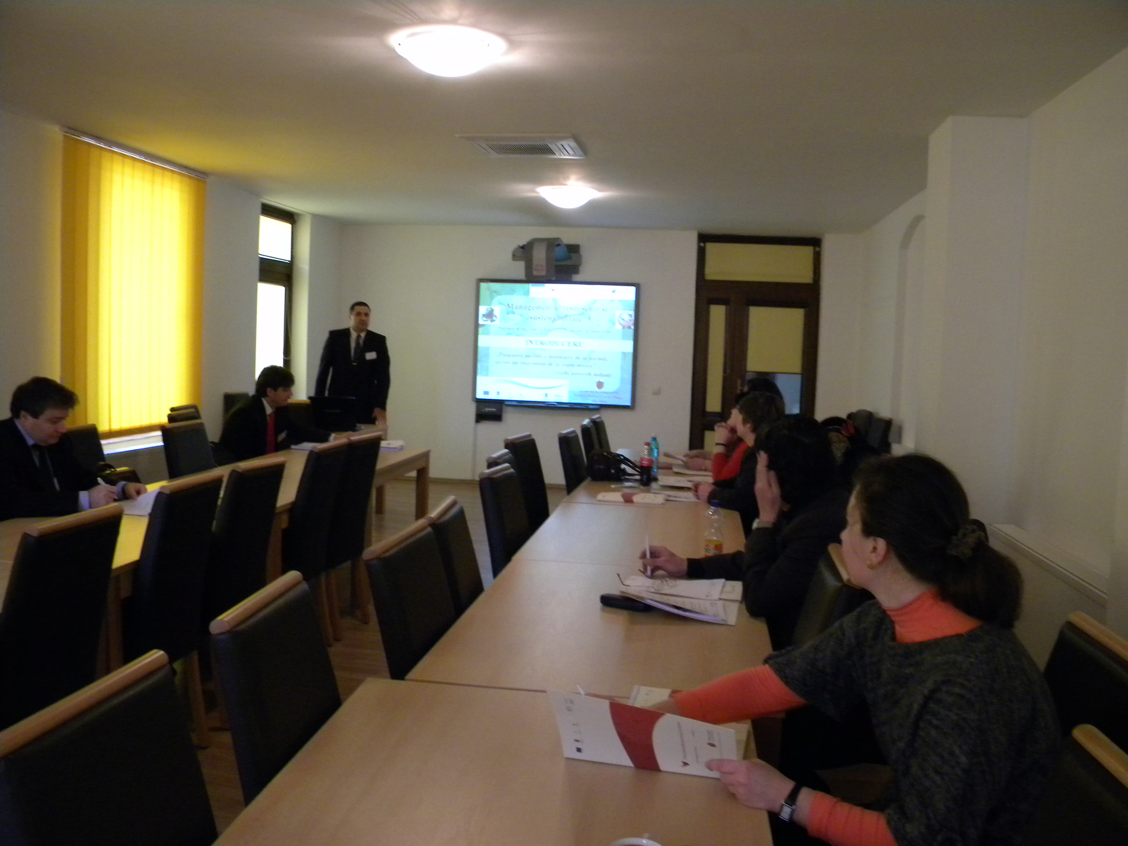 Sesiunea de formare a modulului Managementul resurselor si sustenabilitate, Sibiu